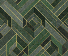 B00562 Hexagonal Emerald Lattice Wallpaper by Coordonné