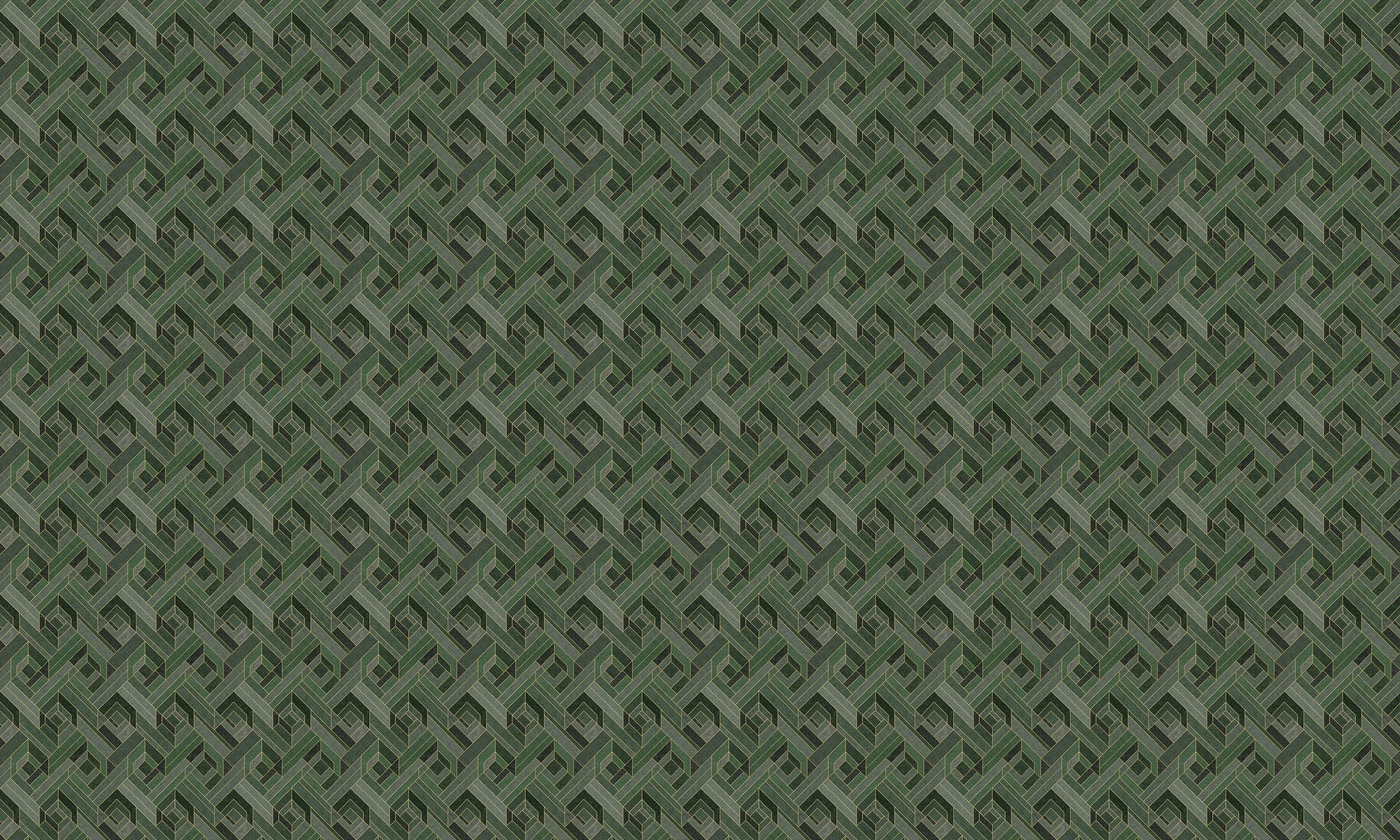 B00562 Hexagonal Emerald Lattice Wallpaper by Coordonné