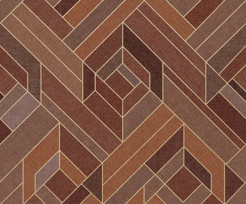 B00563 Hexagonal Clay Lattice Wallpaper by Coordonné