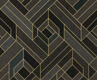 B00564 Hexagonal Slate Lattice Wallpaper by Coordonné