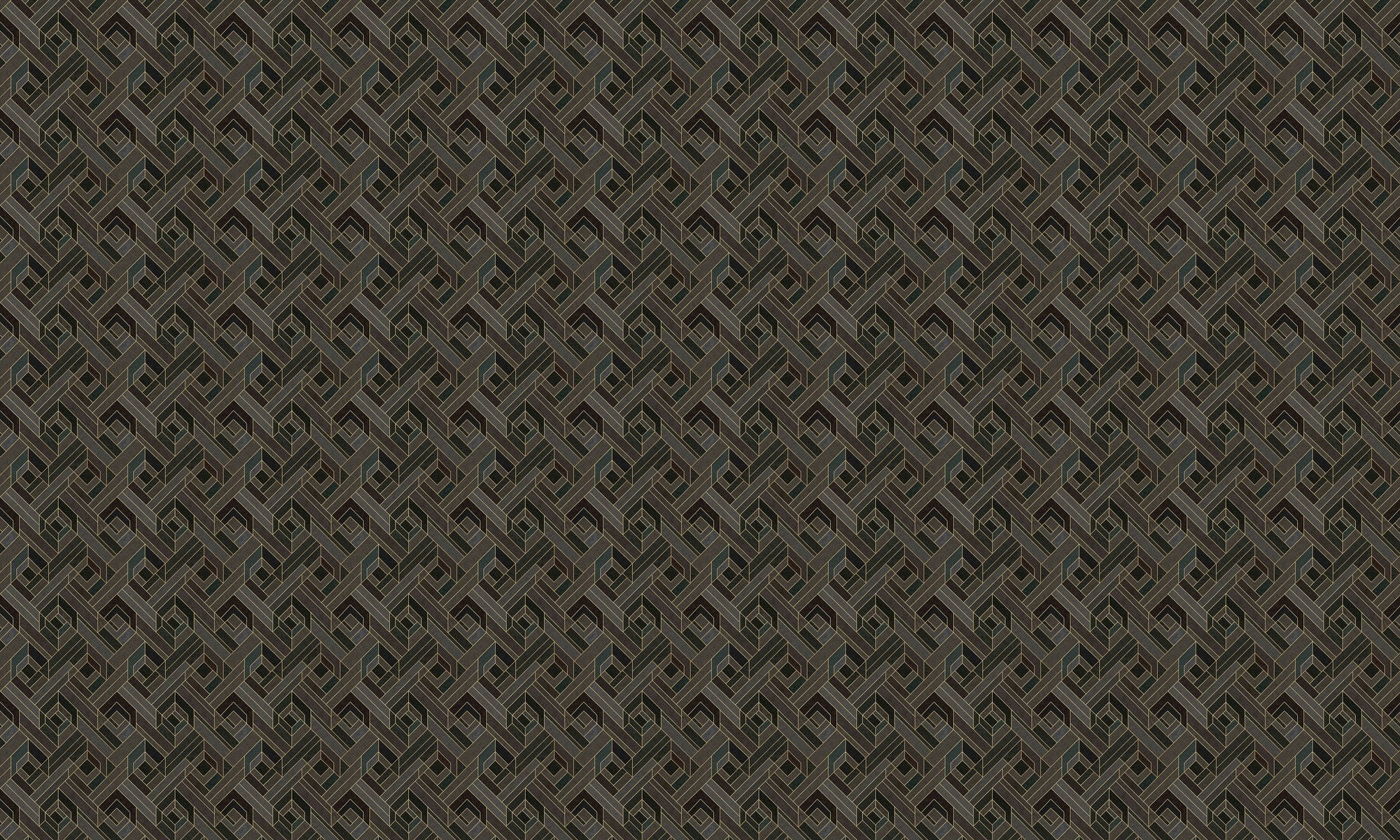 B00564 Hexagonal Slate Lattice Wallpaper by Coordonné