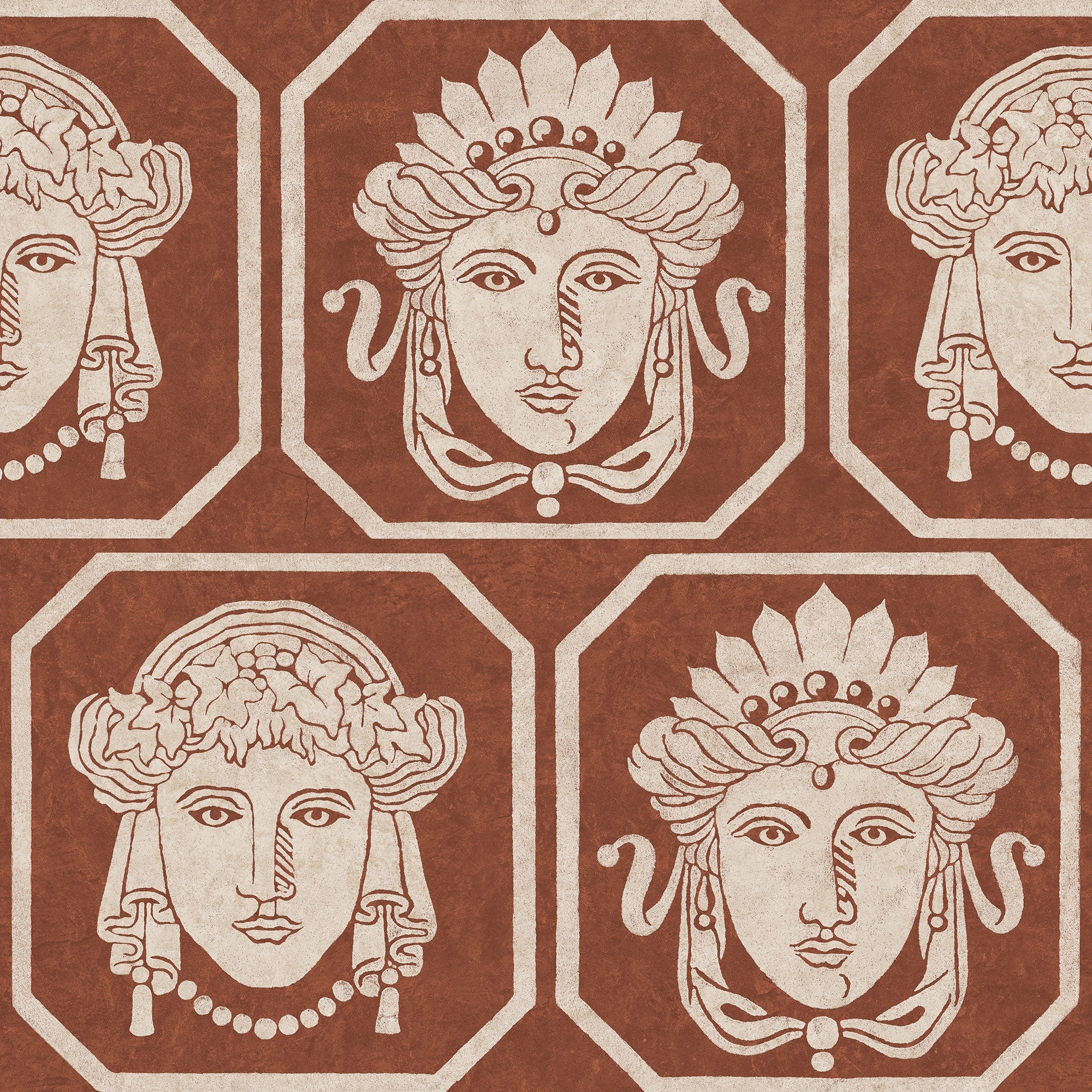Maiorum Clay Pompei Wallpaper by Coordonné