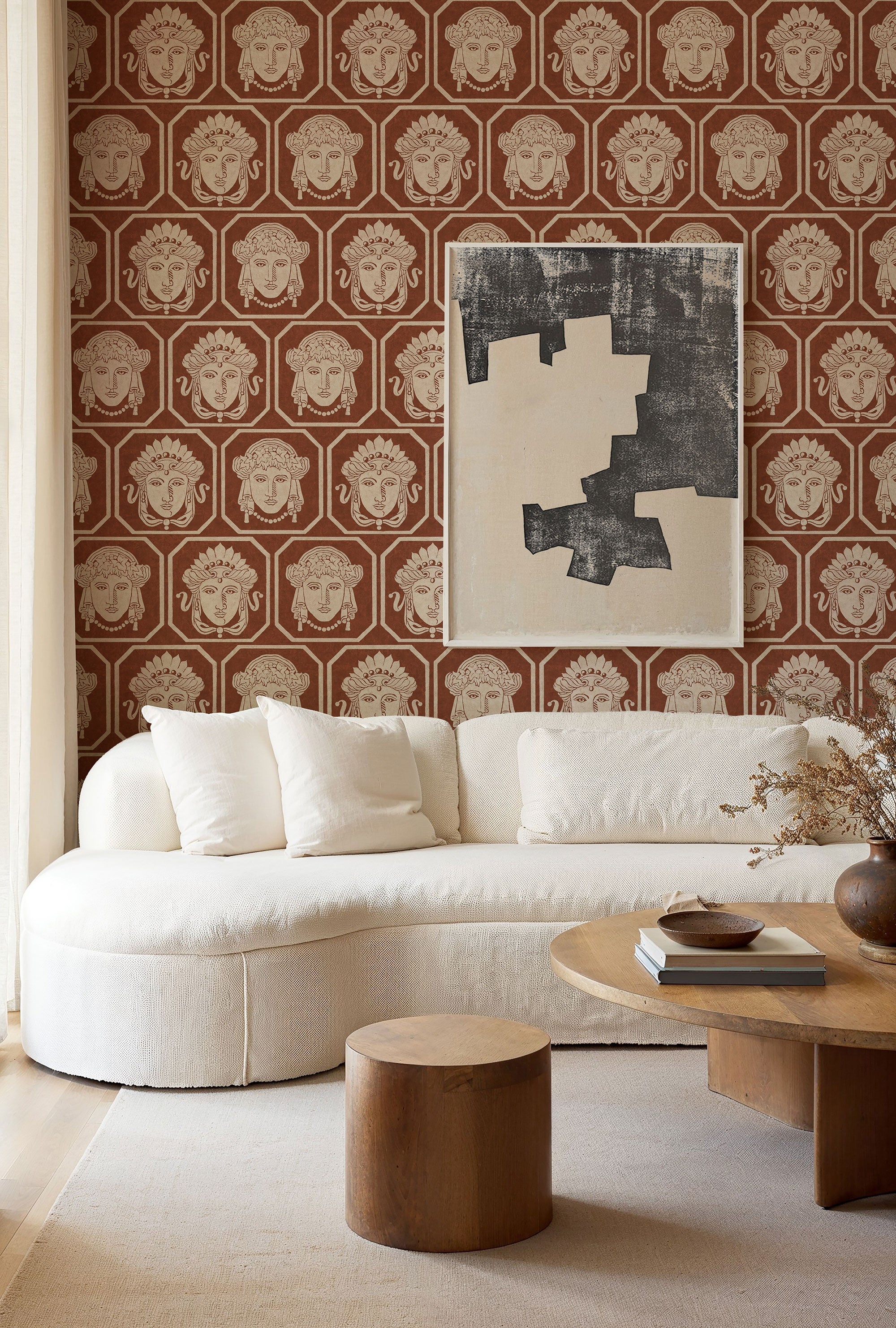 Maiorum Clay Pompei Wallpaper by Coordonné