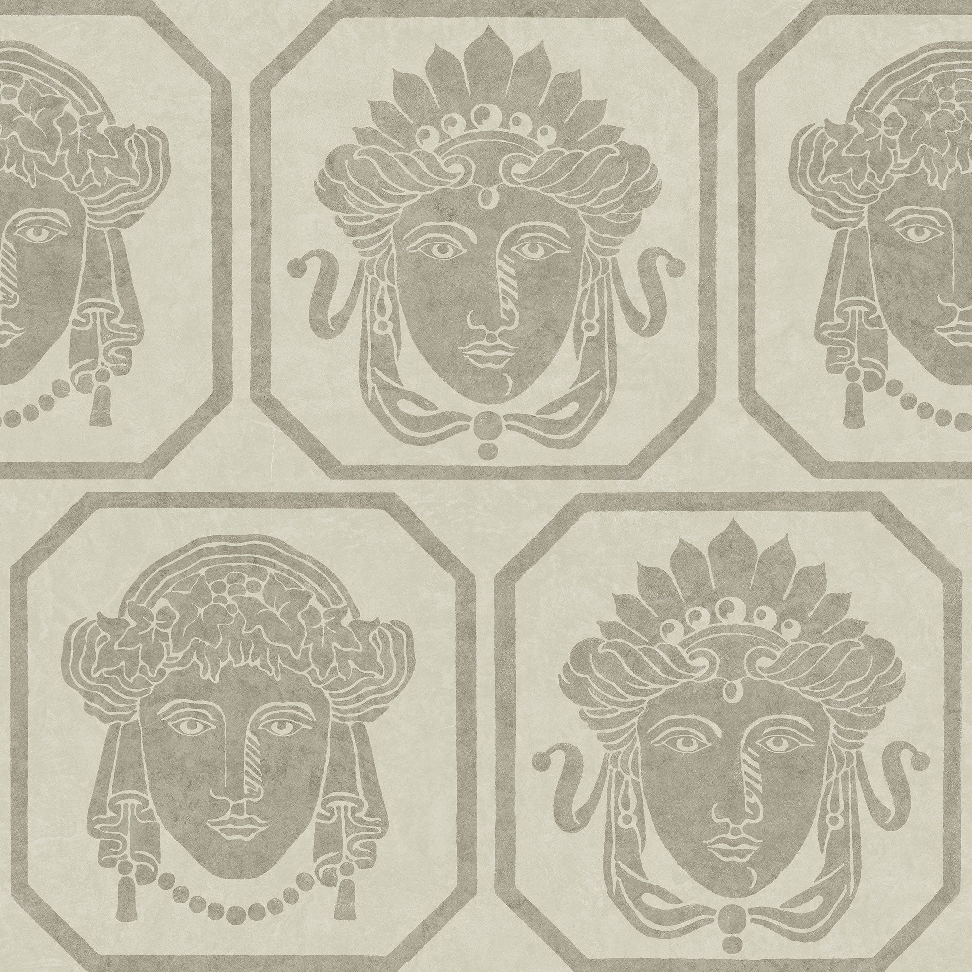 Maiorum Nacre Pompei Wallpaper by Coordonné