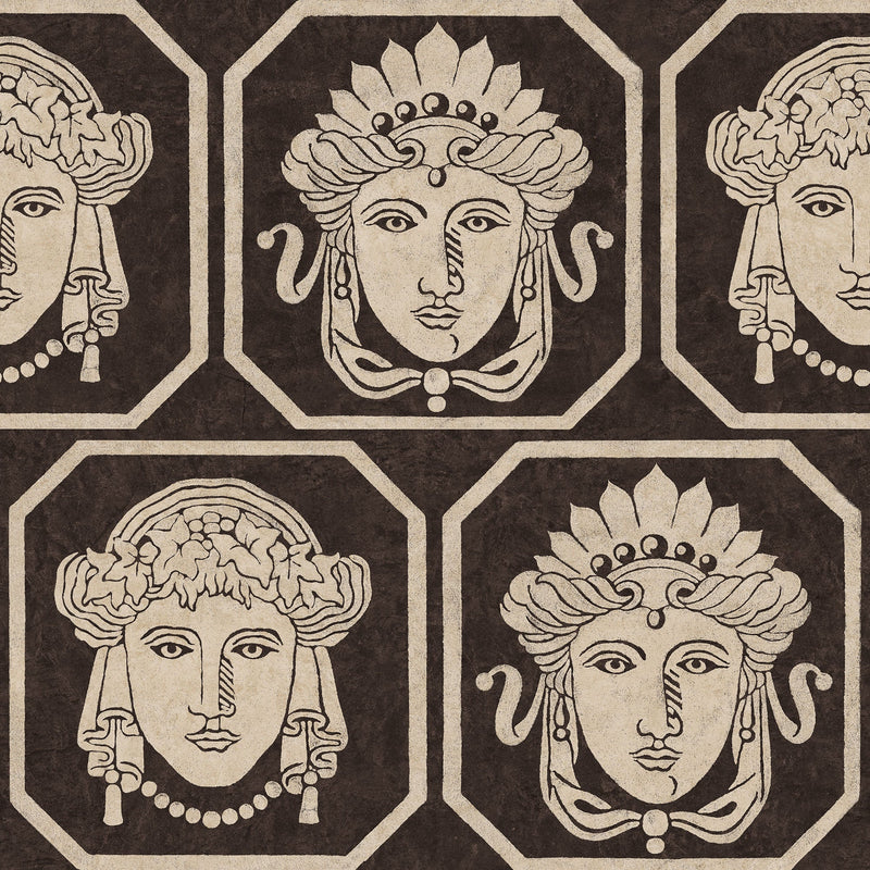 Maiorum Coal Pompei Wallpaper by Coordonné