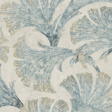Papyrus Aqua Pompei Wallpaper by Coordonné