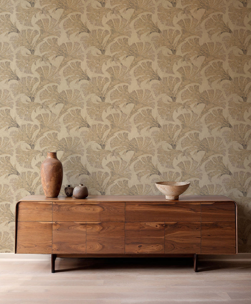 Papyrus Sand Pompei Wallpaper by Coordonné
