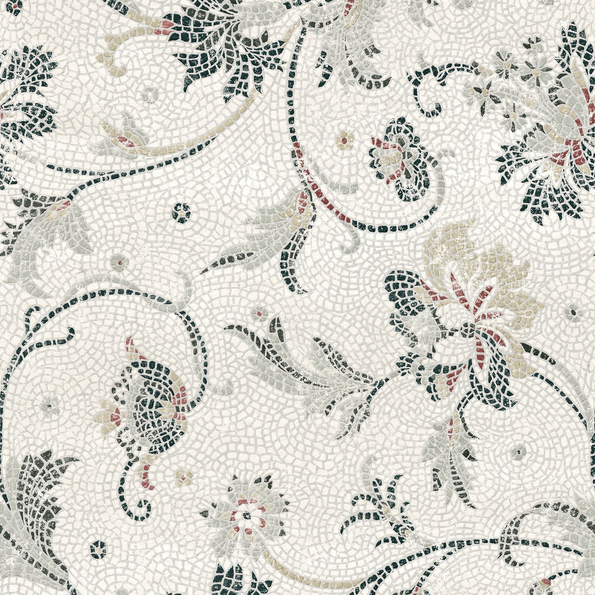 Mosaicum Nacre Pompei Wallpaper by Coordonné
