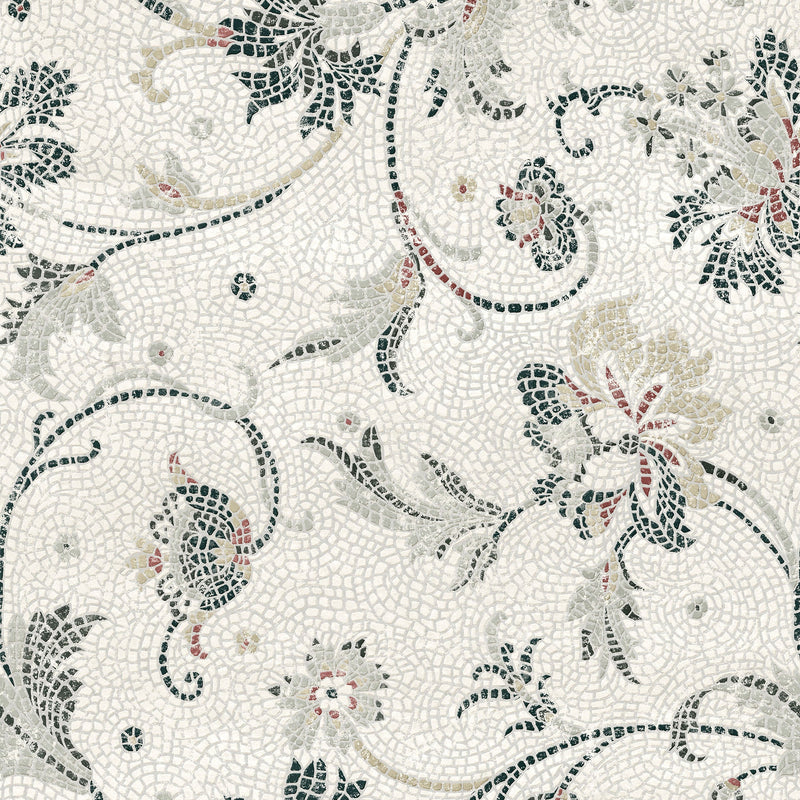 Mosaicum Nacre Pompei Wallpaper by Coordonné