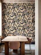 Marmorea Coal Pompei Wallpaper by Coordonné