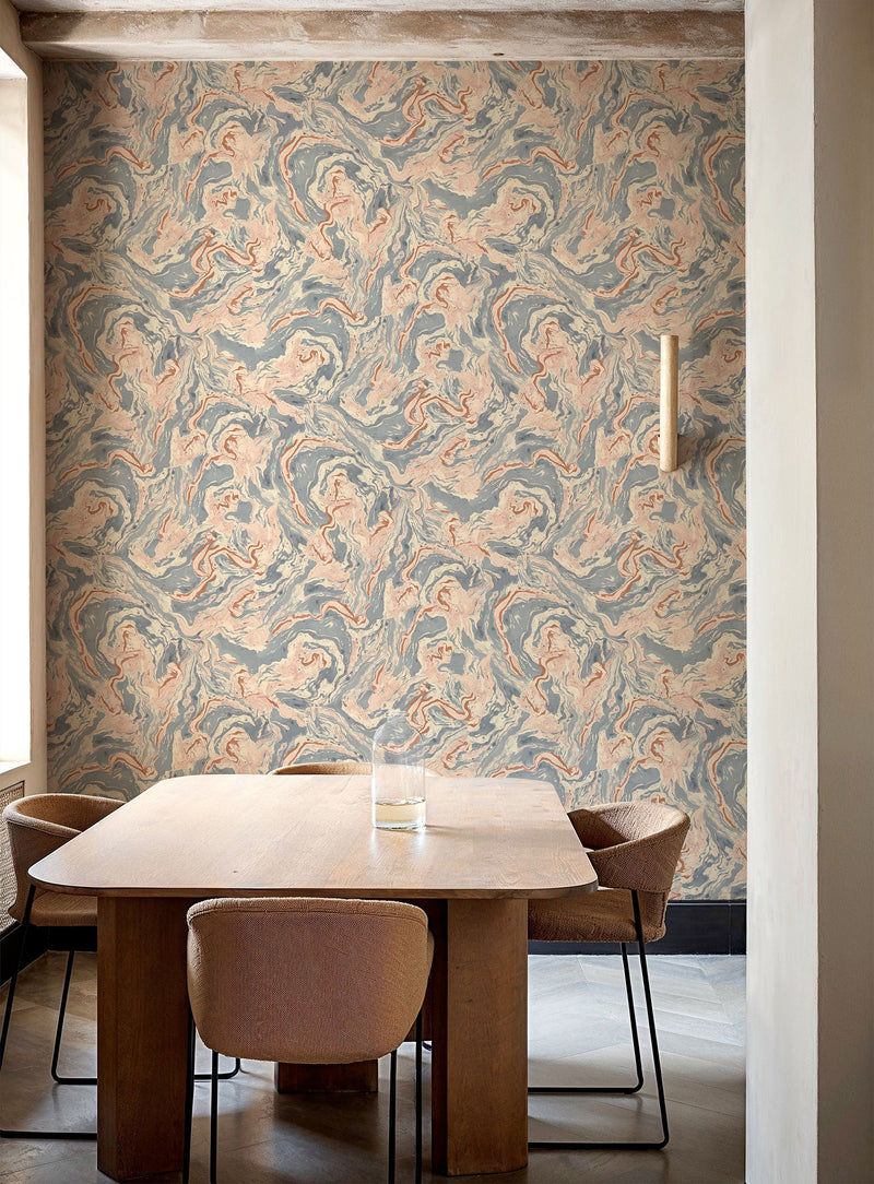 Marmorea Aqua Pompei Wallpaper by Coordonné
