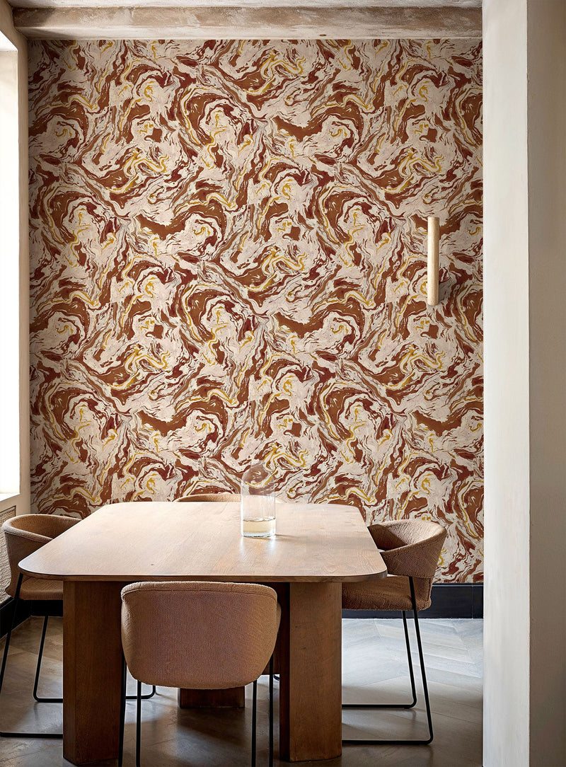 Marmorea Clay Pompei Wallpaper by Coordonné