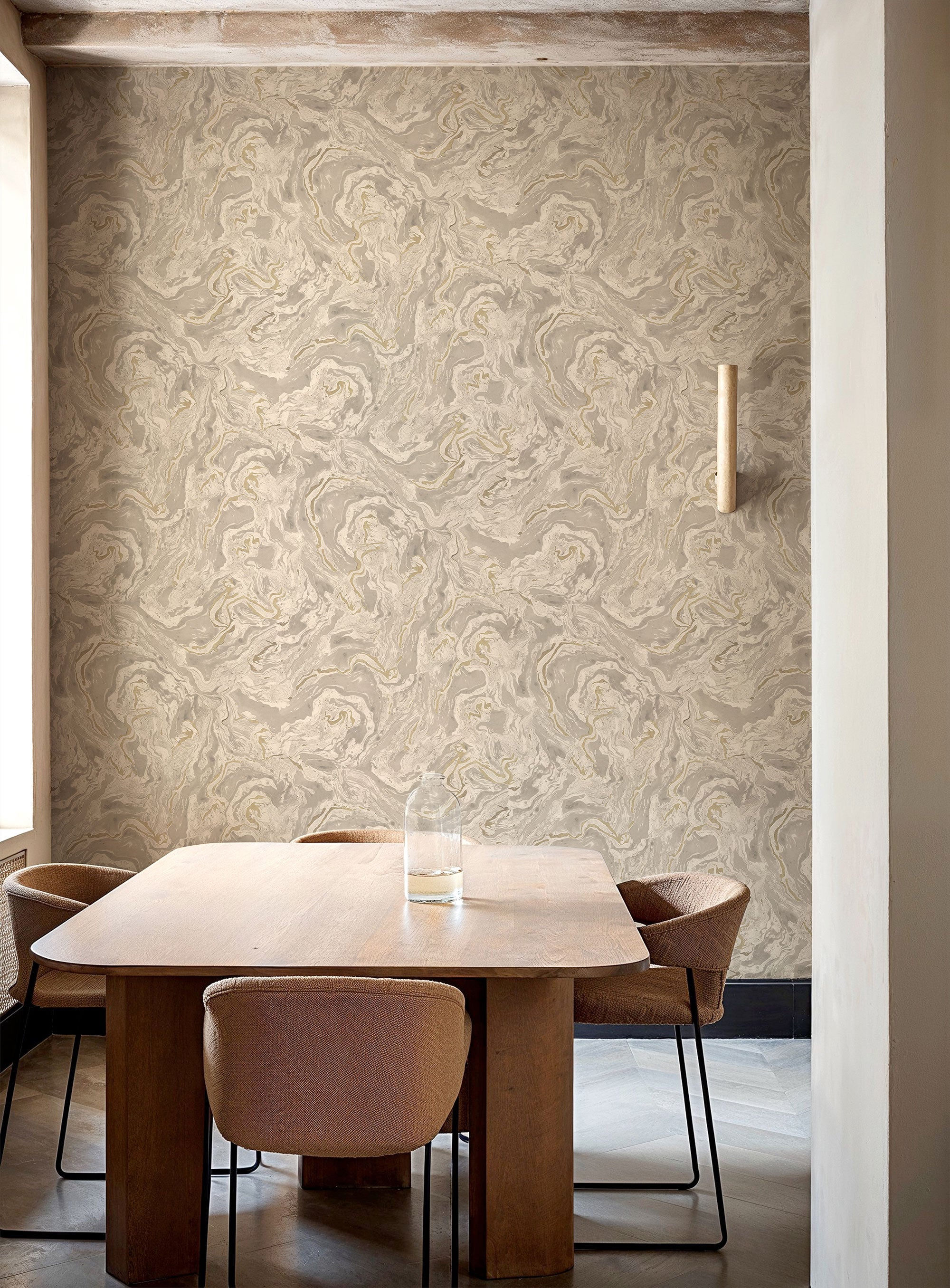 Marmorea Sand Pompei Wallpaper by Coordonné