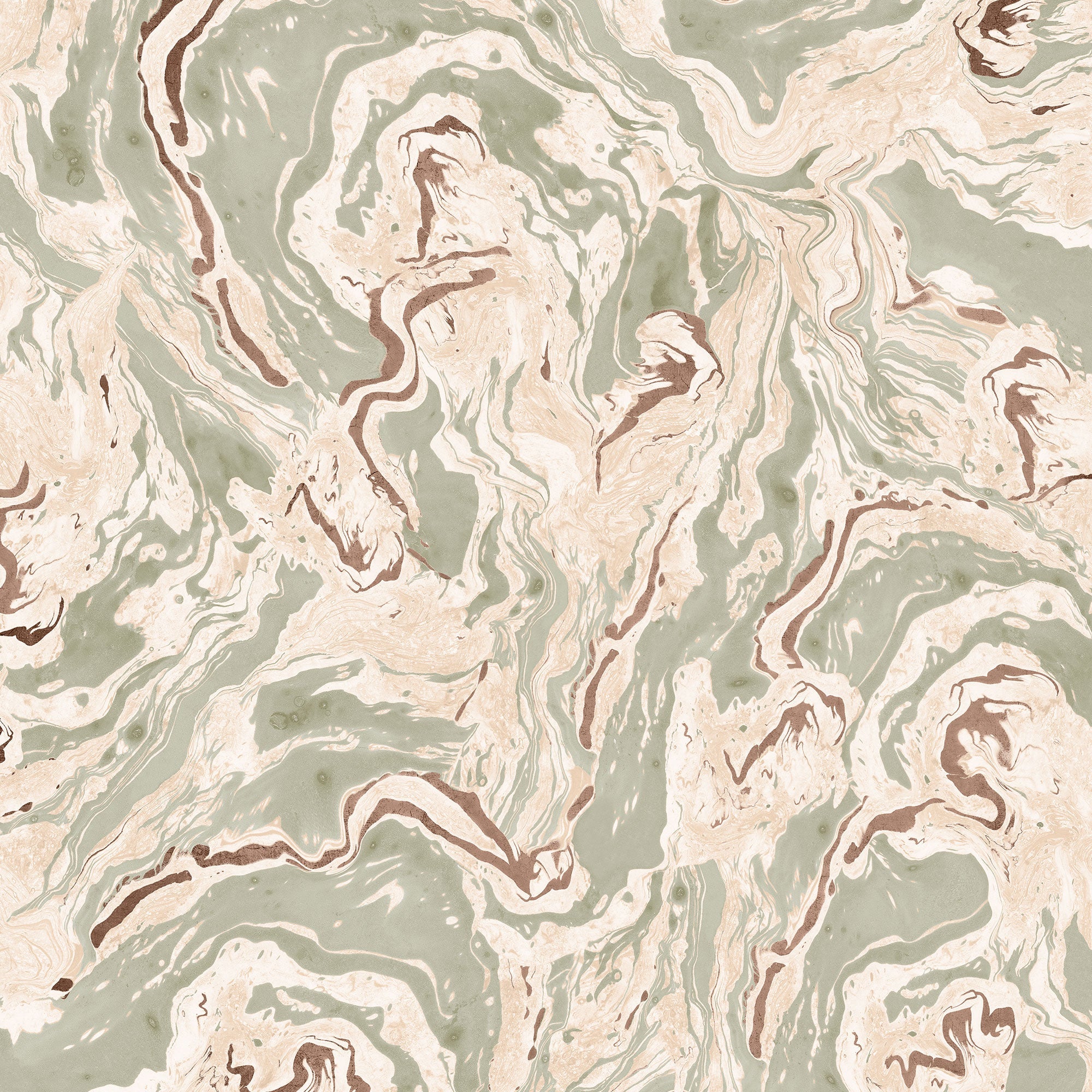 Marmorea Matcha Pompei Wallpaper by Coordonné