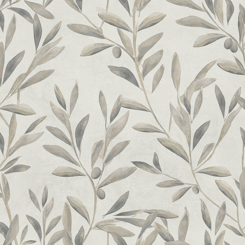 Olivetum Nacre Pompei Wallpaper by Coordonné