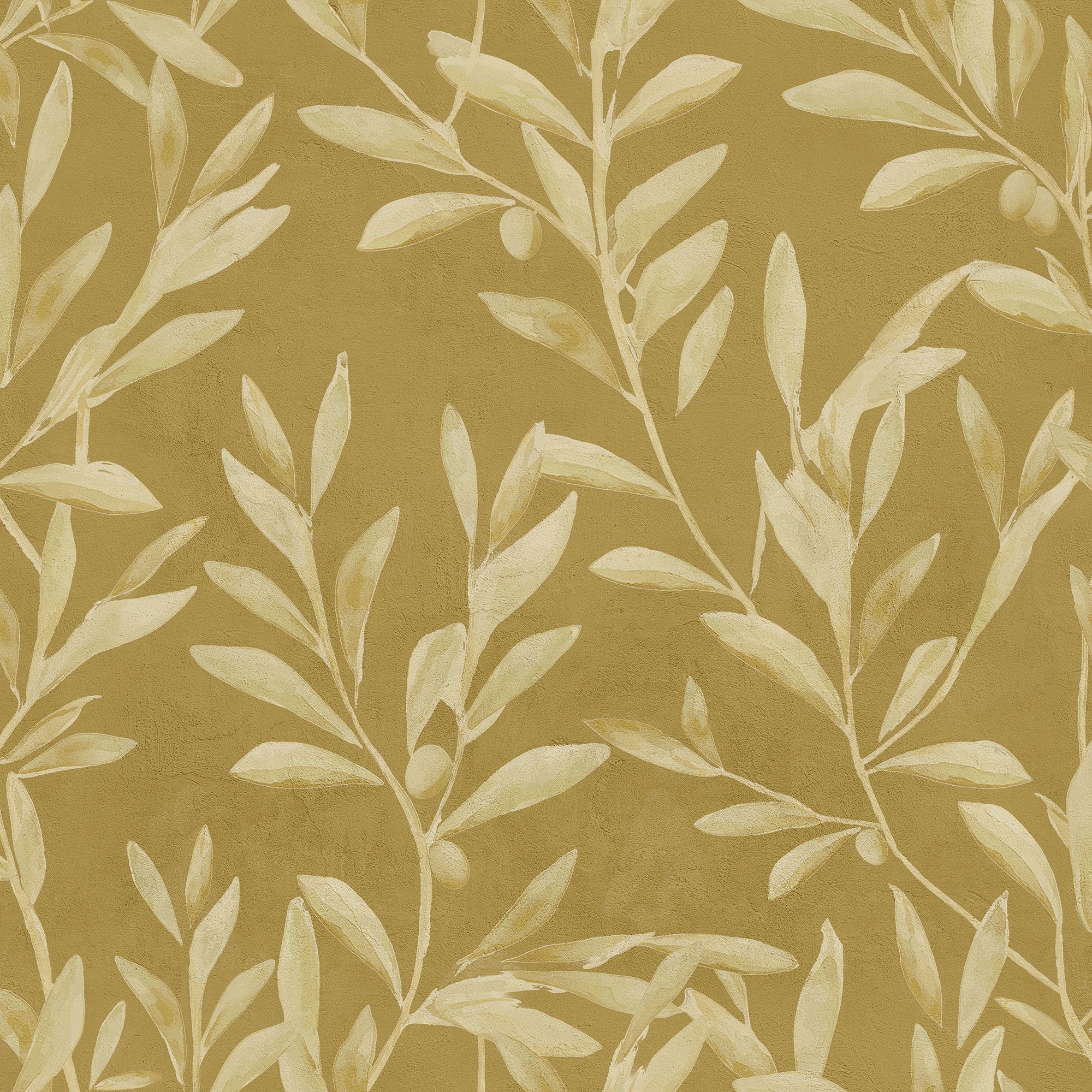 Olivetum Curry Pompei Wallpaper by Coordonné