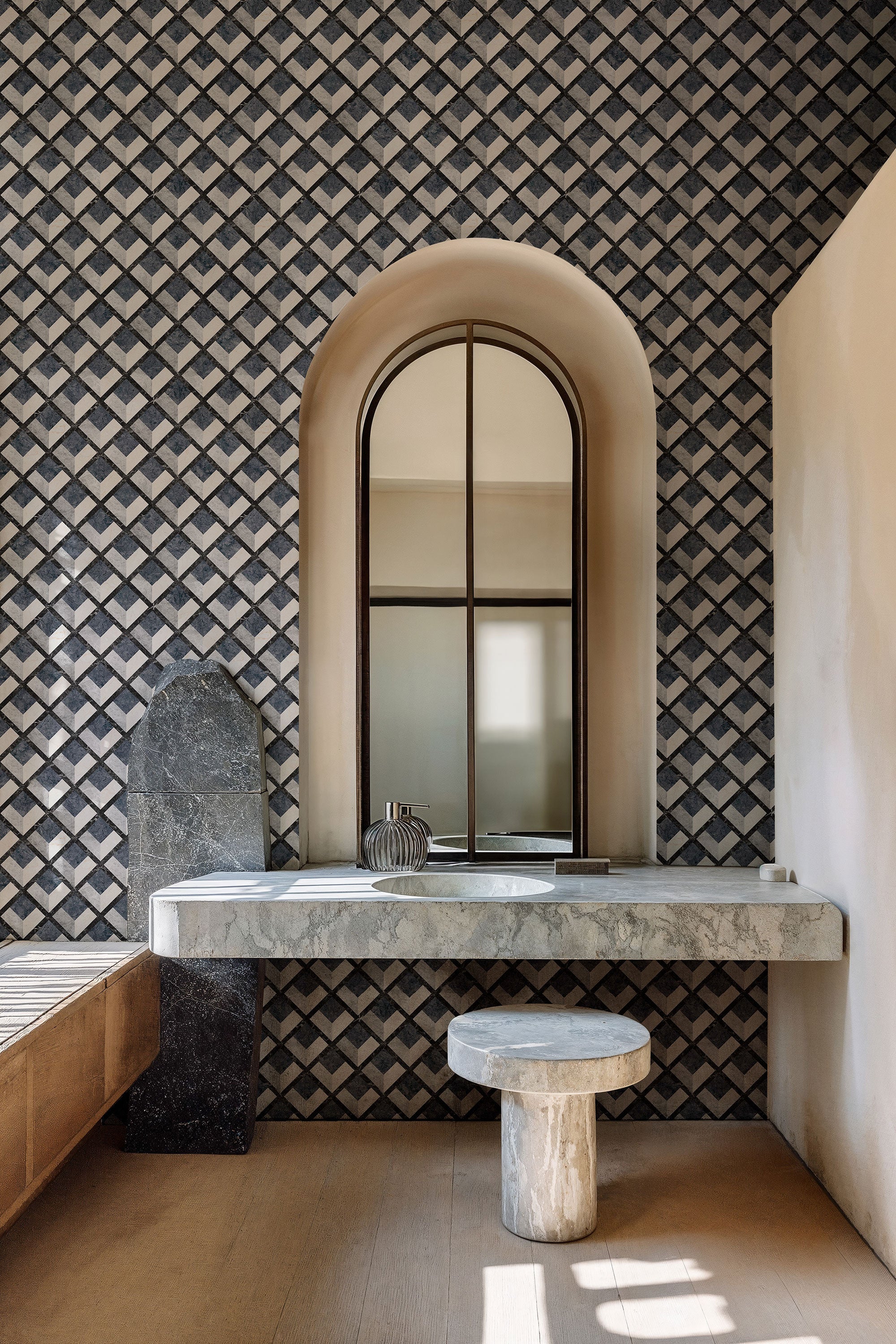 Pavimentum Sapphire Pompei Wallpaper by Coordonné