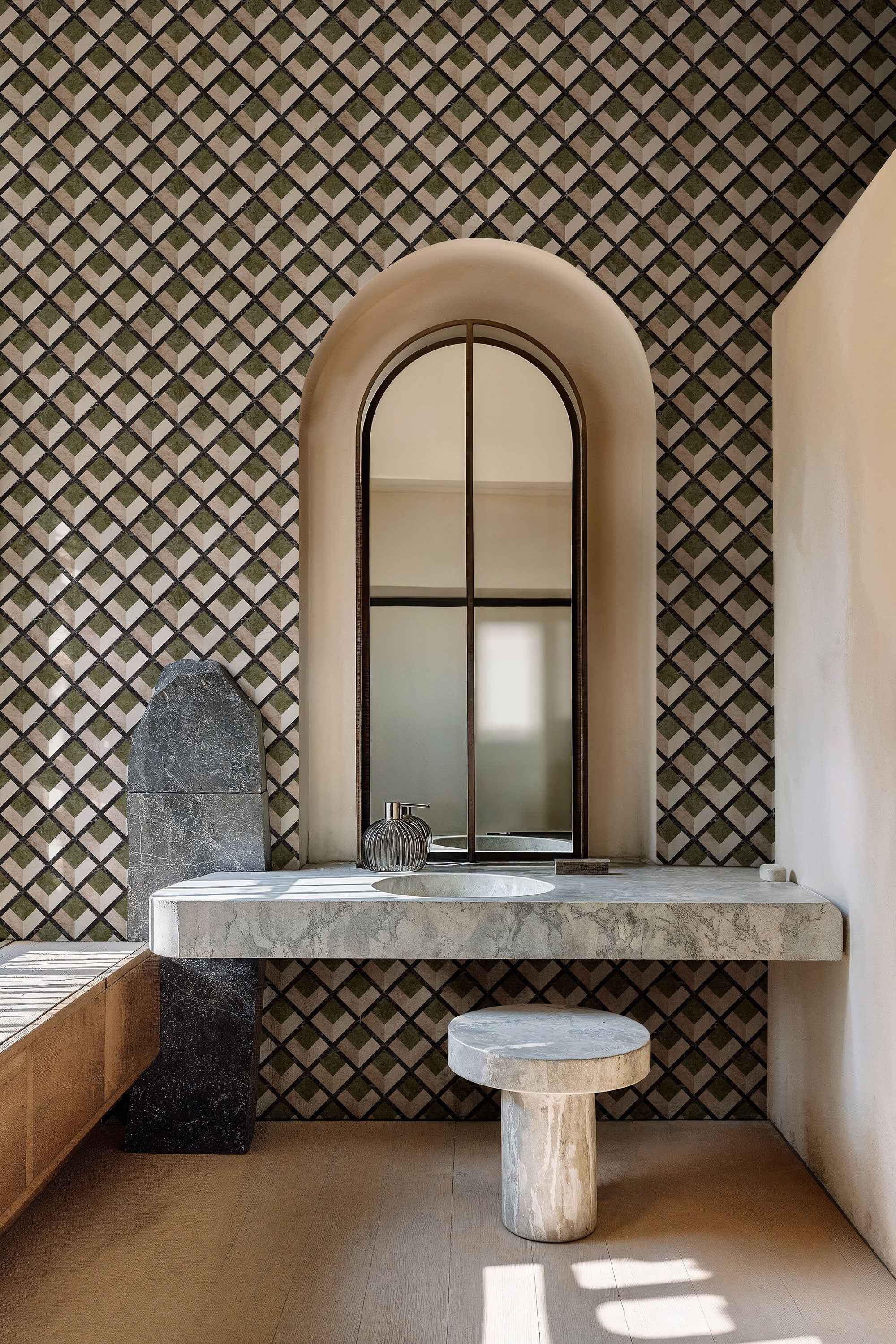 Pavimentum Moss Pompei Wallpaper by Coordonné