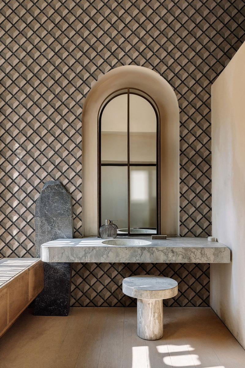 Pavimentum Nacre Pompei Wallpaper by Coordonné