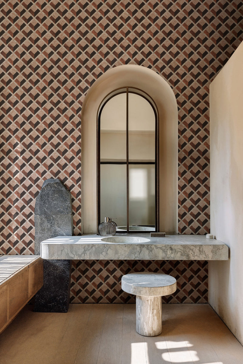 Pavimentum Clay Pompei Wallpaper by Coordonné