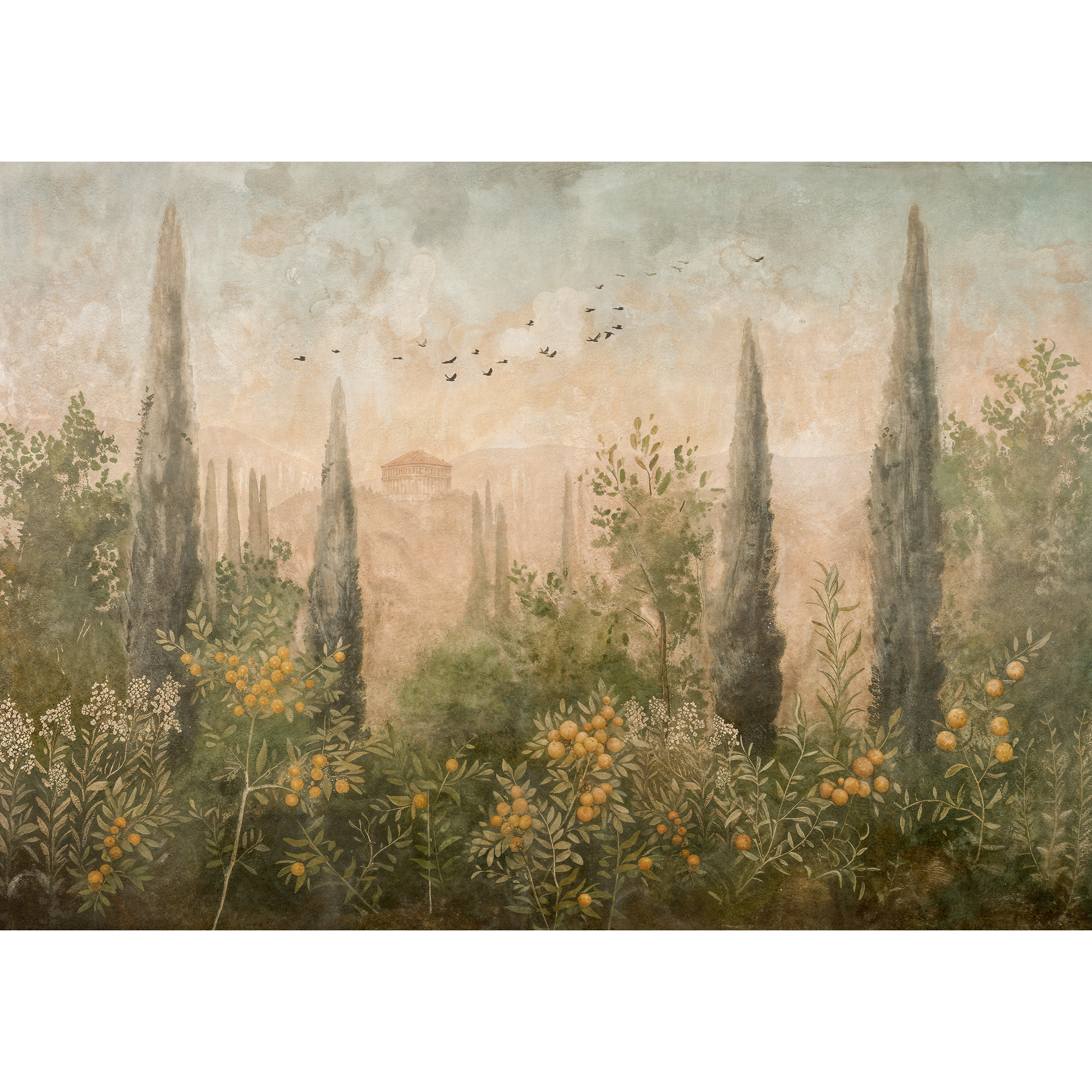 Frutetto Summer Pompei Mural by Coordonné (400x280cm)