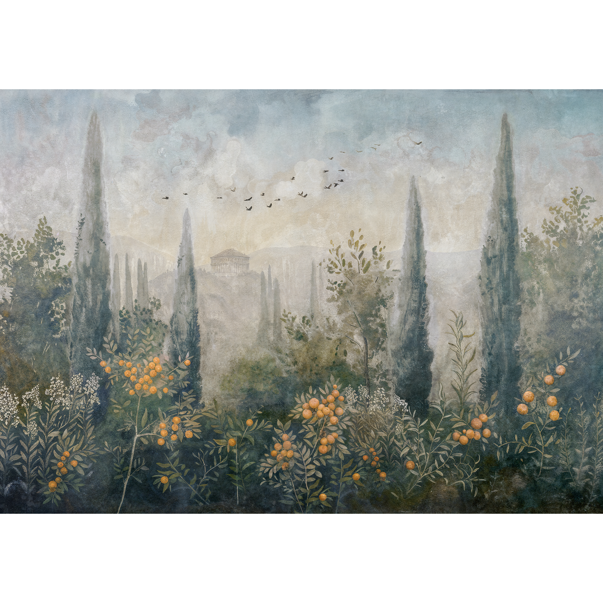Frutetto Winter Pompei Mural by Coordonné (400x280cm)