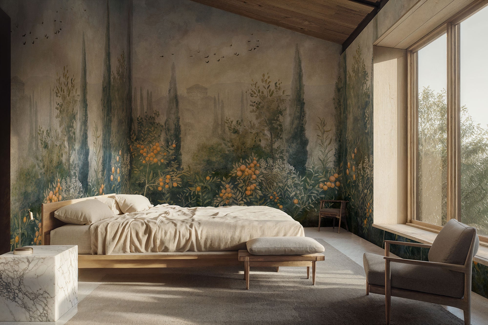 Frutetto Winter Pompei Mural by Coordonné (400x280cm)