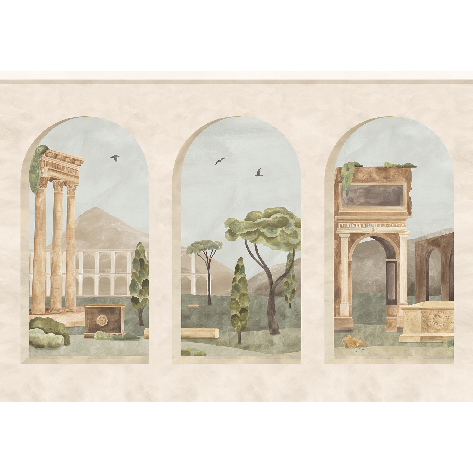 Forum Summer Pompei Mural by Coordonné (400x280cm)