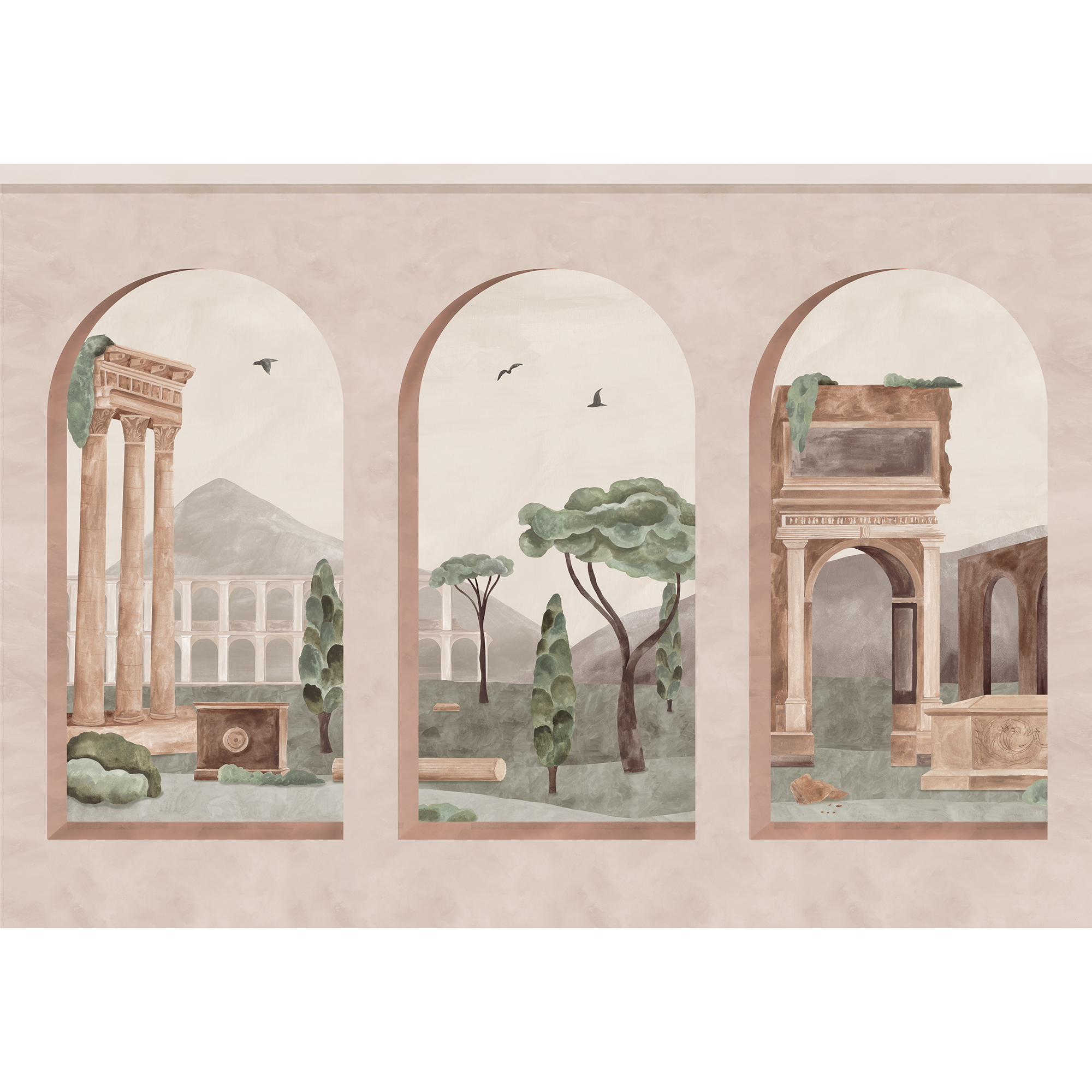 Forum Autumn Pompei Mural by Coordonné (400x280cm)