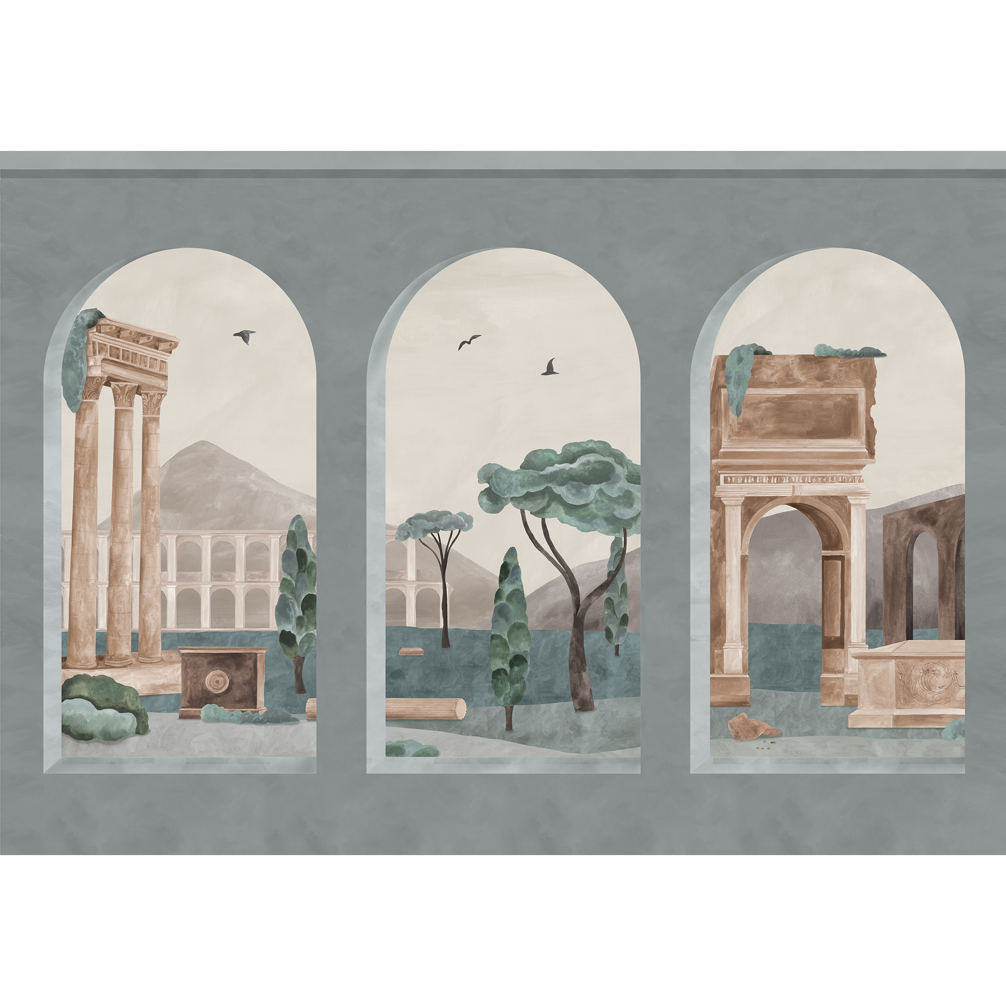 Forum Winter Pompei Mural by Coordonné (400x280cm)