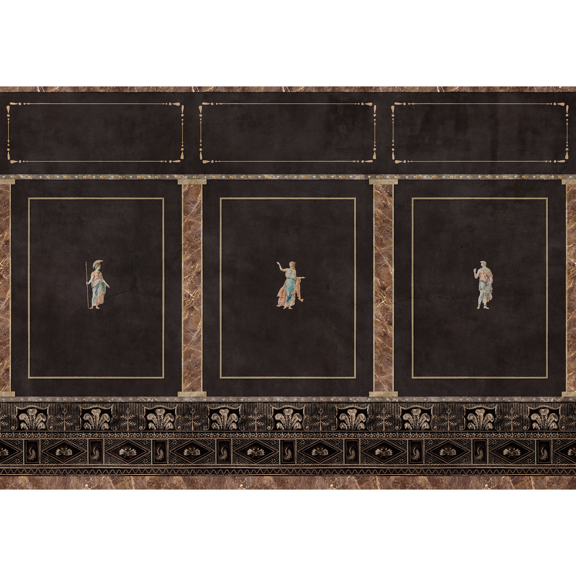 Arianna Coal Pompei Mural by Coordonné (400x280cm)