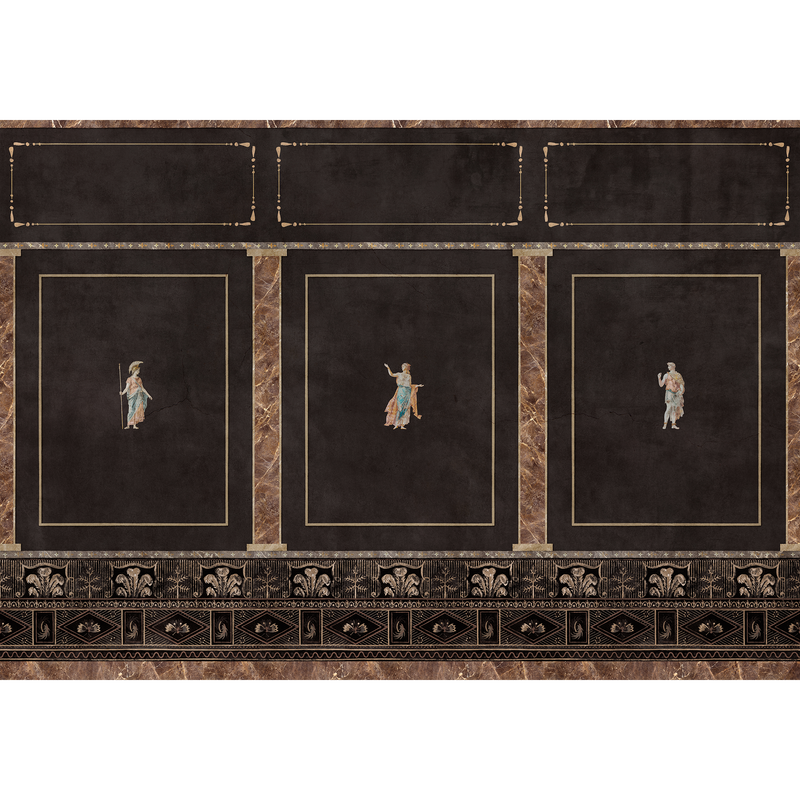Arianna Coal Pompei Mural by Coordonné (400x280cm)