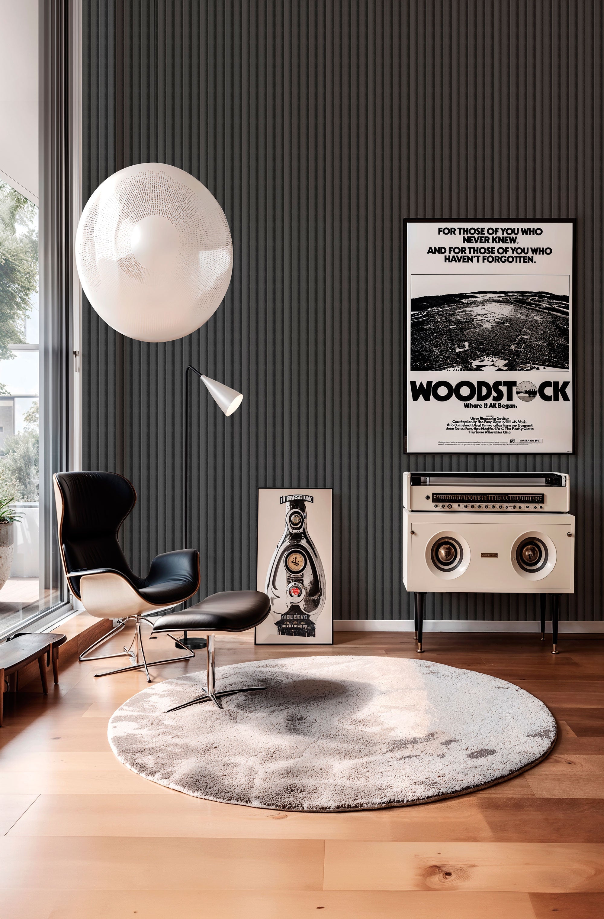 3D Decibel Ash Mural by Coordonné