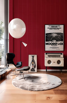 3D Decibel Scarlet Mural by Coordonné
