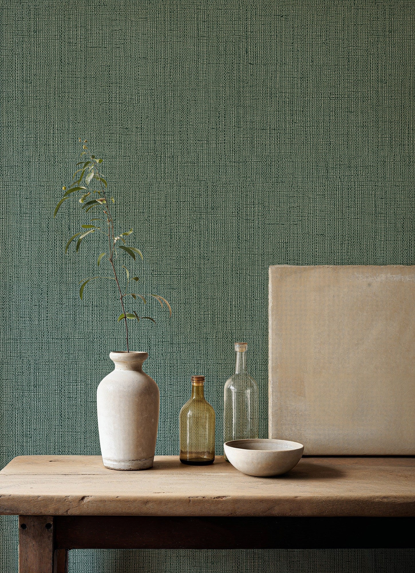 B00728 Lino Green Tactus Wallpaper by Coordonné