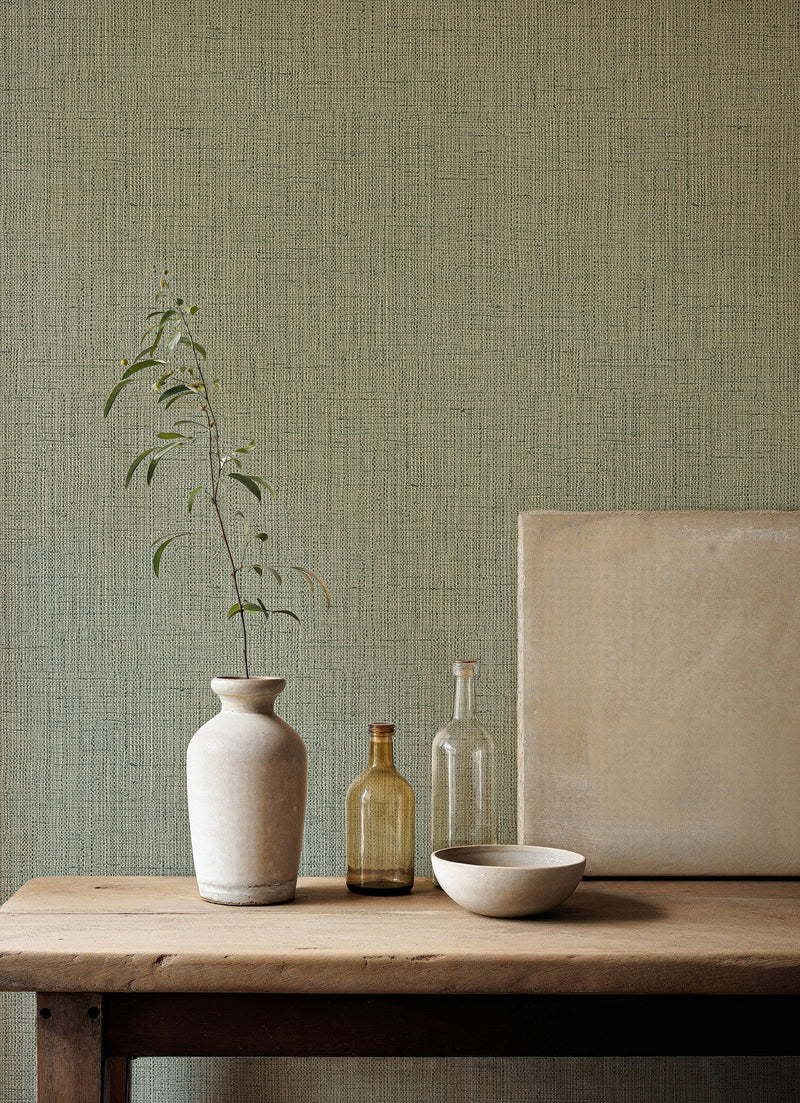 B00729 Lino Green Tactus Wallpaper by Coordonné