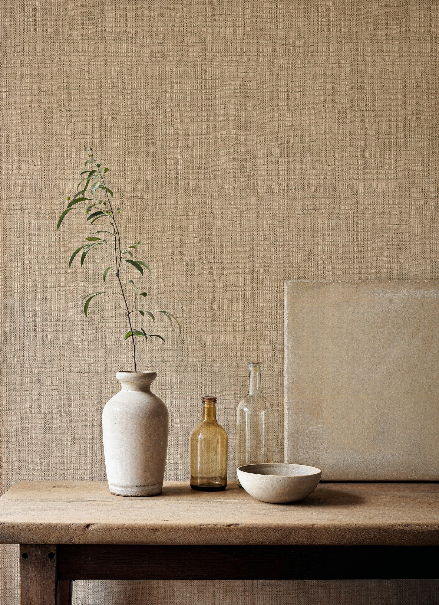 B00732 Lino White/grey Tactus Wallpaper by Coordonné
