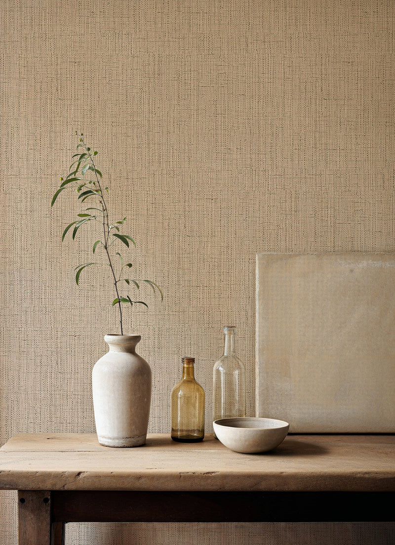 B00732 Lino White/grey Tactus Wallpaper by Coordonné