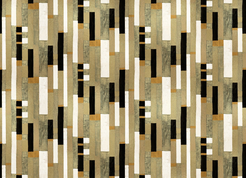 B00801 Klimt Gold Random Metallics II Mural by Coordonné