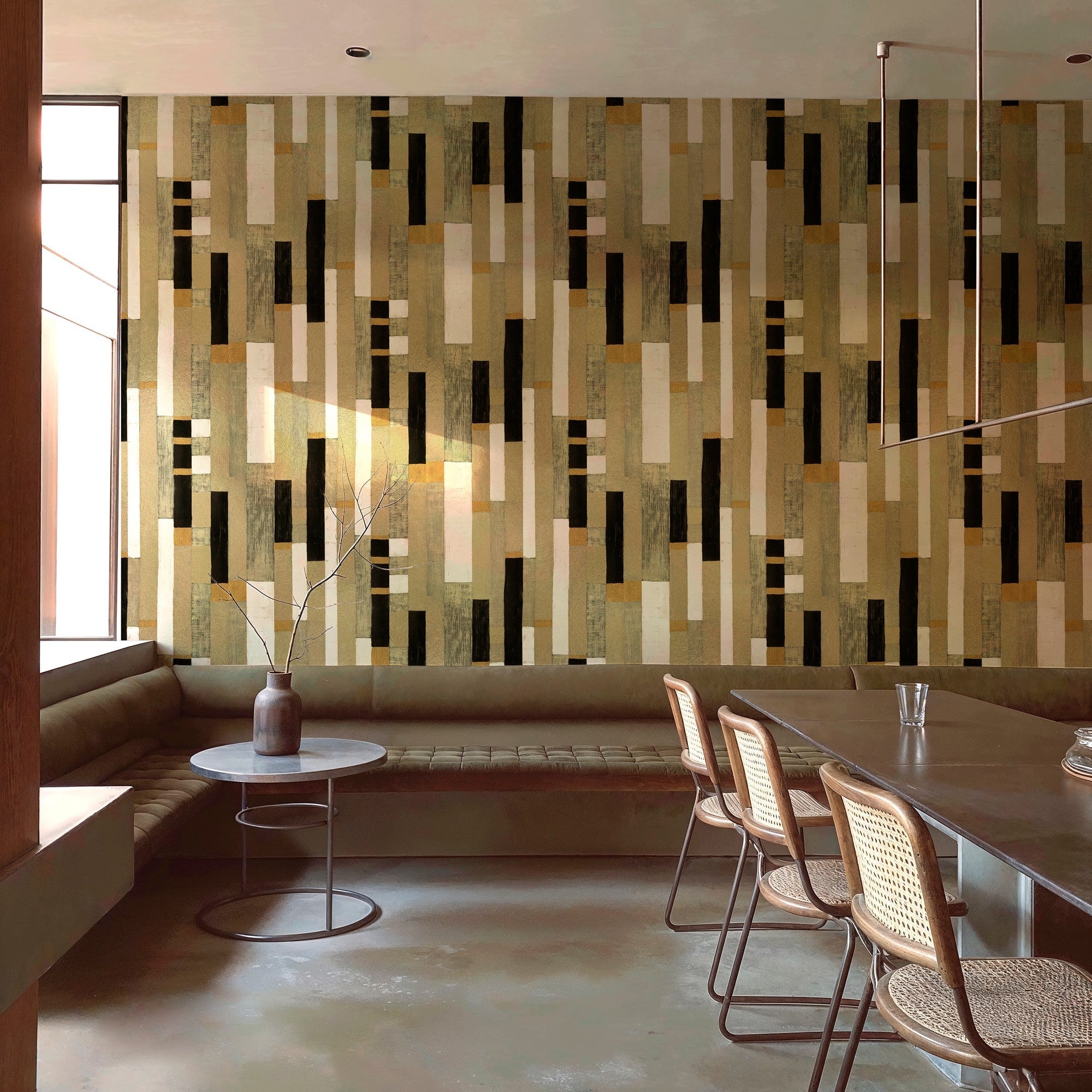 B00801 Klimt Gold Random Metallics II Mural by Coordonné