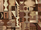 B00803 Fauvism Gold Random Metallics II Mural by Coordonné