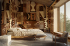 B00803 Fauvism Gold Random Metallics II Mural by Coordonné