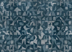B00806 Woodblock Silver Random Metallics II Mural by Coordonné
