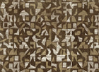 B00807 Woodblock Gold Random Metallics II Mural by Coordonné