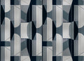 Pythagoras Extra Silver Random Metallics II Mural by Coordonné