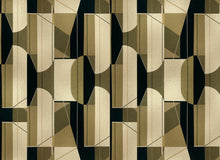 B00811 Pythagoras Gold Random Metallics II Mural by Coordonné