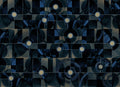 Diagrams Gold Random Metallics II Mural by Coordonné