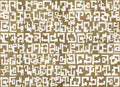 Gestural Gold Random Metallics II Mural by Coordonné