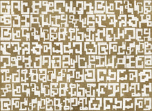 B00815 Gestural Gold Random Metallics II Mural by Coordonné