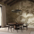 B00816 Leku Silver Random Metallics II Mural by Coordonné